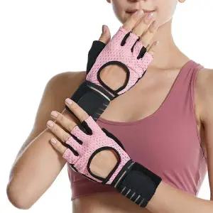 쿠션부착 헬스장갑 반장갑 여성손목보호 스포츠 메쉬가드