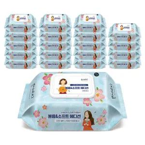 [온누리상품] 한예지 EDITION 볼륨앤소프트 물티슈 캡형 100매 (20팩)