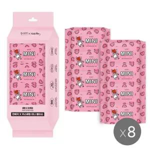 [온누리상품] 키스해링 미니 물티슈 8매 8입 (4팩)