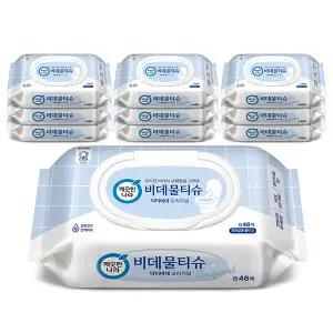 [온누리상품] 깨끗한나라 닥터비데 물티슈 캡형 46매 x 10팩
