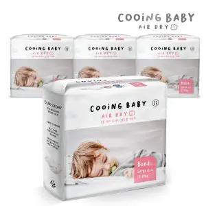 [온누리상품] 쿠잉 에어드라이 풀커버 밴드기저귀 대형(L) 26매 x 4팩