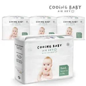 [온누리상품] 쿠잉 에어드라이 풀커버 밴드기저귀 중형(M) 30매 x 4팩