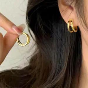 [셀러에이드]레이어드 드롭 데일리 귀걸이 2컬러 여성 악세서리