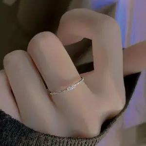 [셀러에이드]웨이브 큐빅 실버 레이어드링 데일리링 여성 링
