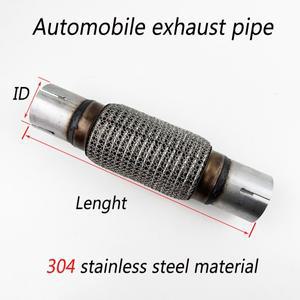 ID32-102MM 길이 200-400MM 고성능 304 스테인리스 스틸 배기 호스 및 유연한 액세서리