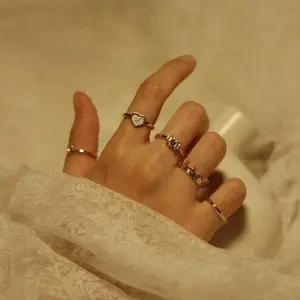 크라운 하트 링 반지세트 5pcs 패션링 유니크링