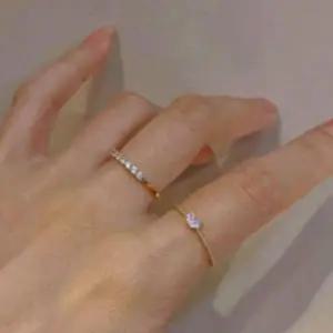 골드 하트 다이아 데일리 링반지 트렌디 여성 링