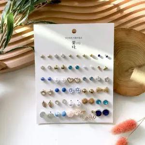 60개 귀걸이세트 패션귀걸이 다양한디자인 금속재질