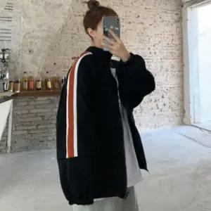 집업 봄 가을 데일리 점퍼 옆줄 여성