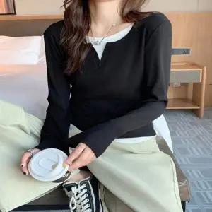 레이어드 봄 여자 골지티셔츠 레이어드티셔츠 긴팔 긴팔티 봄티셔츠 가을