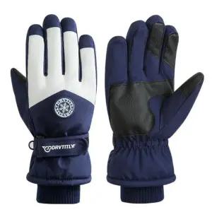 겨울 패딩 터치 방한 스키 스포츠 글러브 장갑 네이비