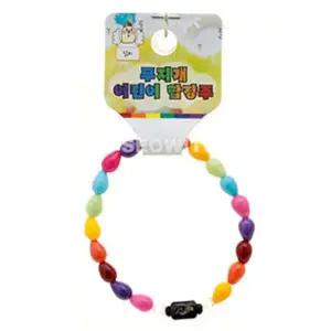 띠 닭 자개 염주 어린이 팔찌 무지개 불교