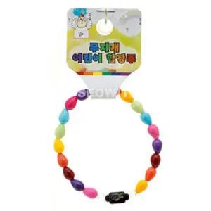 띠 닭 자개 염주 어린이 팔찌 무지개 불교