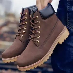 남성 키높이 털 안감 워커 부츠 겨울 캐주얼
