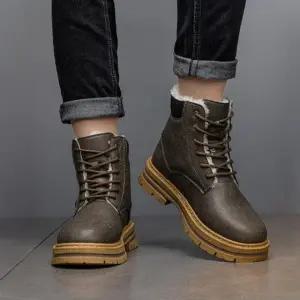 빈티지 남성 워커 부츠 겨울 방한 미끄럼방지