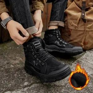 남성 트레킹 워커 등산화 미들컷 방한용 방수