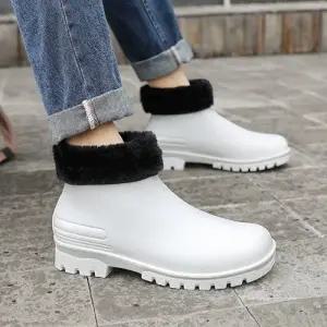 남성 기모 방한 레인부츠 방수 TAIN352