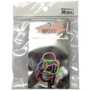 모양이 너무 귀여워요 실리콘 헤어밴드 칼라 6P 5봉