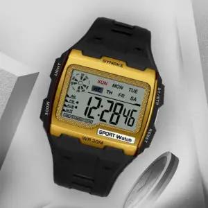 [오너클랜]스포츠 시계 디지털 전자 사각 멀티 알람 요일 조명