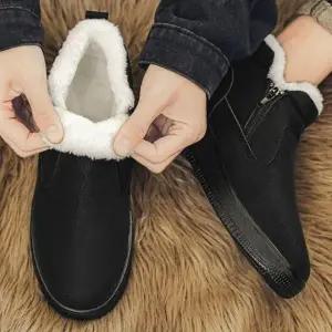 남성 겨울 부츠 방한용 기모 안감 착용감 슈즈