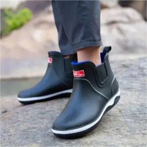 남자 레인부츠 방수 앵클 장화 2컬러 비오는날