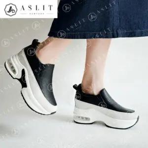 [애슬릿] 여성 슬립온 통굽 플랫폼 스웨이드 운동화 8cm