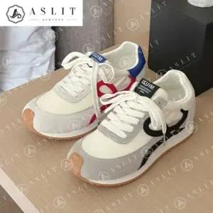 [애슬릿] 여성 러닝화 키높이 배색 라인 운동화 캐주얼