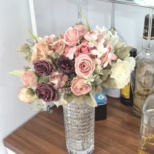 인테리어소품 꽃 세트 꽃다발 조화 부케 장미 플라워