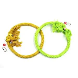 앵무새 스탠드 링 중형 앵무새로프 그네 앵무새밧줄