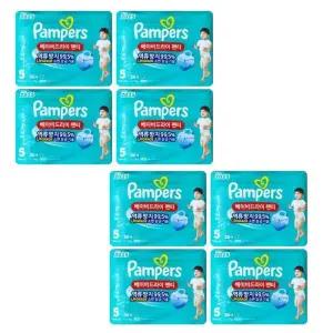 팸퍼스 2025 베이비드라이 팬티형 기저귀 5단계 (12-17kg) 36매 x 8팩(총288매)