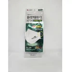 [셀러허브]LG생활건강 에어워셔 플러스 화이트 KF94 황사마스크 17매 (S44786311)