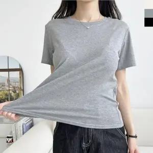 여성 부드러운 스판 반팔티 1P 여름 기본 티셔츠 커버