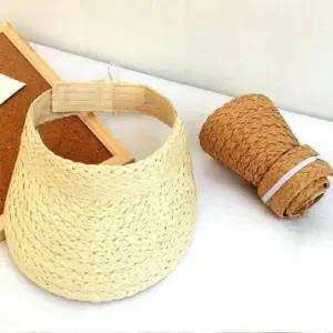 가을 귀여운모자 어린이 여름 아동 자외선차단 봄 벙거지형 준캡 유아 꼬임밀짚돌돌이 모자 썬캡