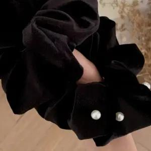 ( )벨벳 진주 헤어끈 머리끈 헤어밴드(2개세트) ST0071