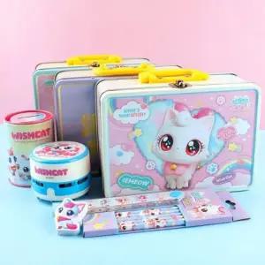 위시캣 틴가방 문구세트-랜덤