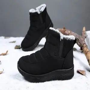 겨울 앵클 슈즈 방한 부츠 퍼부츠 보온 여성