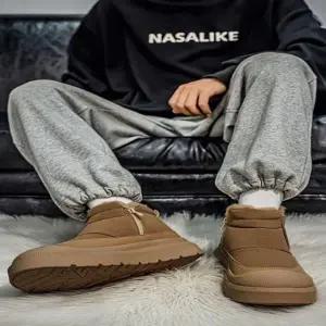 남성 겨울부츠 방한 털 패딩형 안전화 2컬러