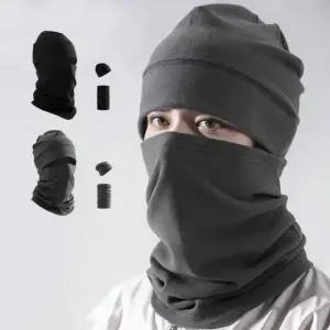 남자 비니 넥워머 겨울 기모 모자 세트 방한