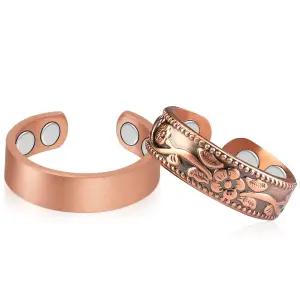 여성용 빅매그 구리 자기 링 99.9 핑거 초강력 자석 선물 조절 가능