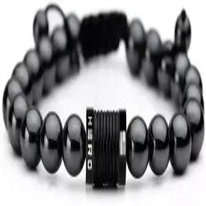 하트독스 히어로 컴퍼니 마그네틱 헤마타이트 티타늄 비즈 팔찌 - 남녀용 테라피