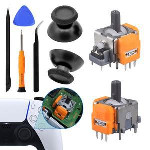 Playstation 5 DualSense PS5 컨트롤러 썸스틱 수리 부품 키트용 교체 홀 효과 3D 아날로그 조이스틱