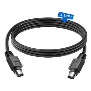 UCEC PS/2 키보드 및 마우스 남성 대 확장 케이블 PC 스캐너 스피커 DVD 플레이어용 6핀 3.28피트 PS2