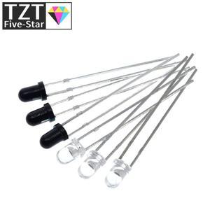 10쌍 F3 3MM 940nm LED 적외선 이미터 및 IR 수신기 다이오드 각 5개 Arduino용 튜브에