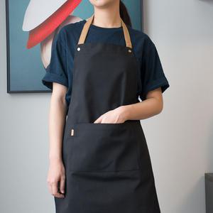 반디 프리미엄 베이직 캔버스 방수 앞치마 사이즈업 A802 카페 앞치마
