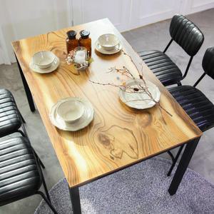 [소담갤러리] 우드슬랩 4인 식탁 테이블 원룸 (단품) BK