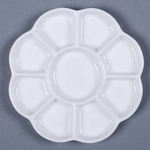 [열린화방]동양화 채색접시(직경 13.5cm:국화접시)/동양화물감 접시/동양화/한국화