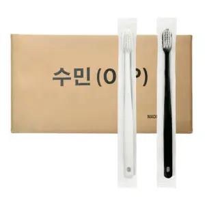 클리어 미세모 일회용칫솔 1000개 손님접대용 여행용 휴대용 호텔용 일회용 칫솔 치과
