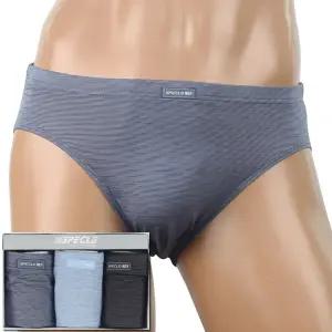 남성 기능성 쿨 인견 스판 브리프 삼각 팬티 3매 568