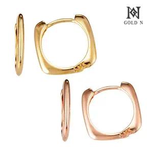 [골드앤] 14K 스퀘어라인 귀걸이