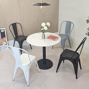 폴로사이드 IC038 철재의자 톨릭스체어 철재 인테리어 식탁 카페 업소용의자